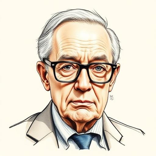 Illustrated portrait of Charlie Munger