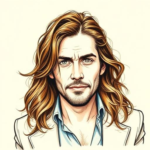 Illustrated portrait of Adam Neumann