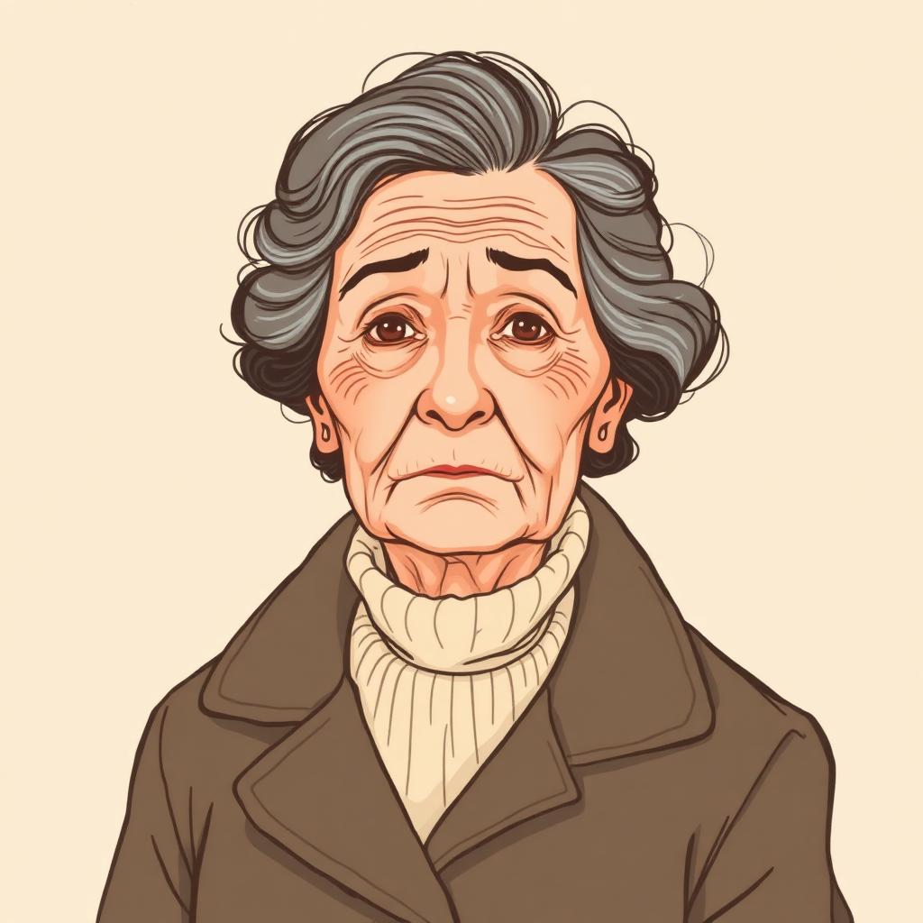 Illustrated portrait of Anne Scheiber